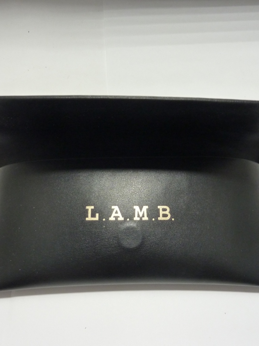 L.A.M.B  Leather  Lined SEMI-Hard Sunglasses Eyeglasses Case Black - Picture 2 of 6